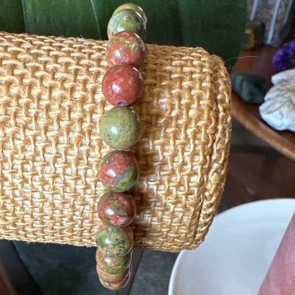 Alquimia Jewelry - Unakite beaded bracelet/Grounding stone for Scorpio
